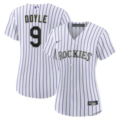 Brenton Doyle Colorado Rockies Women's Home Replica Jersey - White