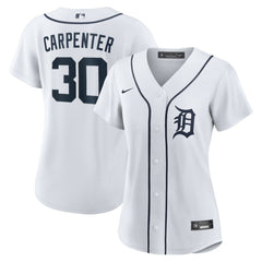 Kerry Carpenter Detroit Tigers Women's Home Replica Jersey - White