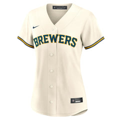 William Contreras Milwaukee Brewers Women's Home Replica Jersey - Cream