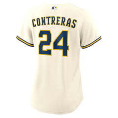 William Contreras Milwaukee Brewers Women's Home Replica Jersey - Cream