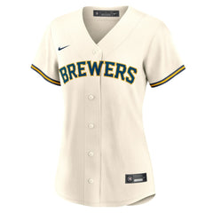 Joey Ortiz Milwaukee Brewers Women's Home Replica Jersey - Cream