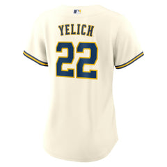 Christian Yelich Milwaukee Brewers Women's Home Replica Jersey - White