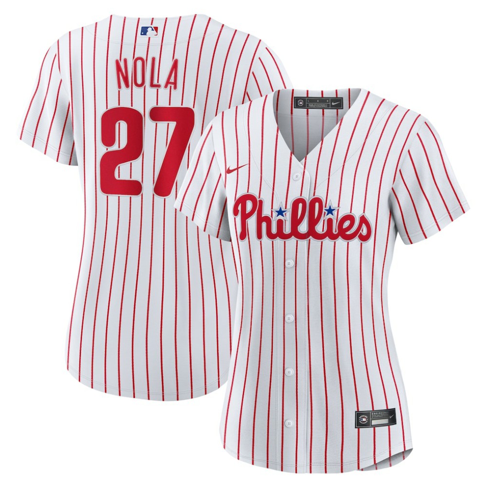 Aaron Nola Philadelphia Phillies Women's Home Replica Jersey - White