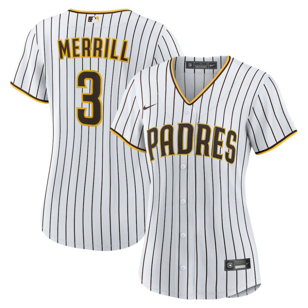 Jackson Merrill San Diego Padres Women's Home Replica Jersey - White