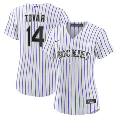 Ezequiel Tovar Colorado Rockies Women's Home Replica Jersey - White
