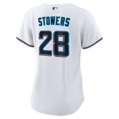Kyle Stowers Miami Marlins Women's Home Replica Jersey - White