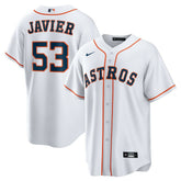 Cristian Javier Houston Astros Home Replica Jersey - White