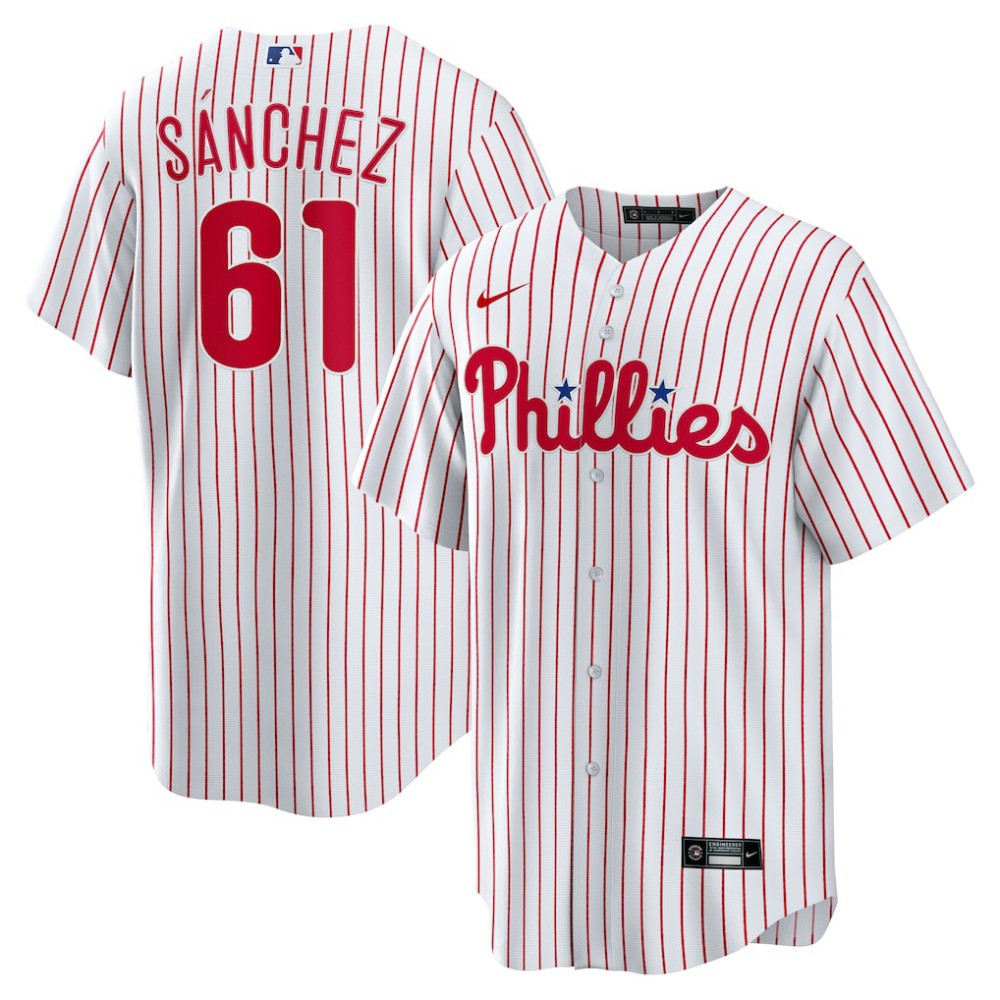 Cristopher Sanchez Philadelphia Phillies Home Replica Jersey - White