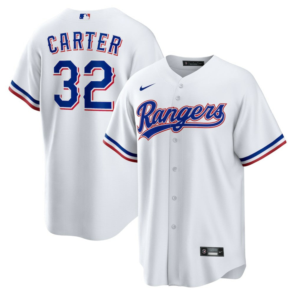 Evan Carter Texas Rangers Home Replica Jersey - White