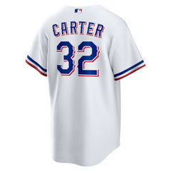 Evan Carter Texas Rangers Home Replica Jersey - White
