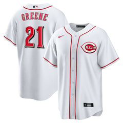 Hunter Greene Cincinnati Reds Home Replica Jersey - White
