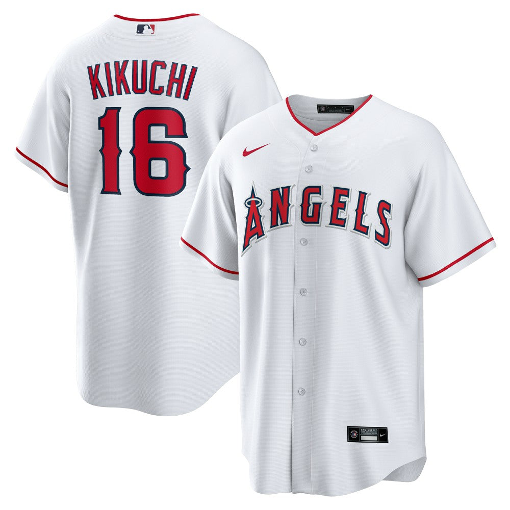Yusei Kikuchi Los Angeles Angels Home Replica Jersey - White