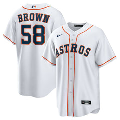 Hunter Brown Houston Astros Home Replica Jersey - White