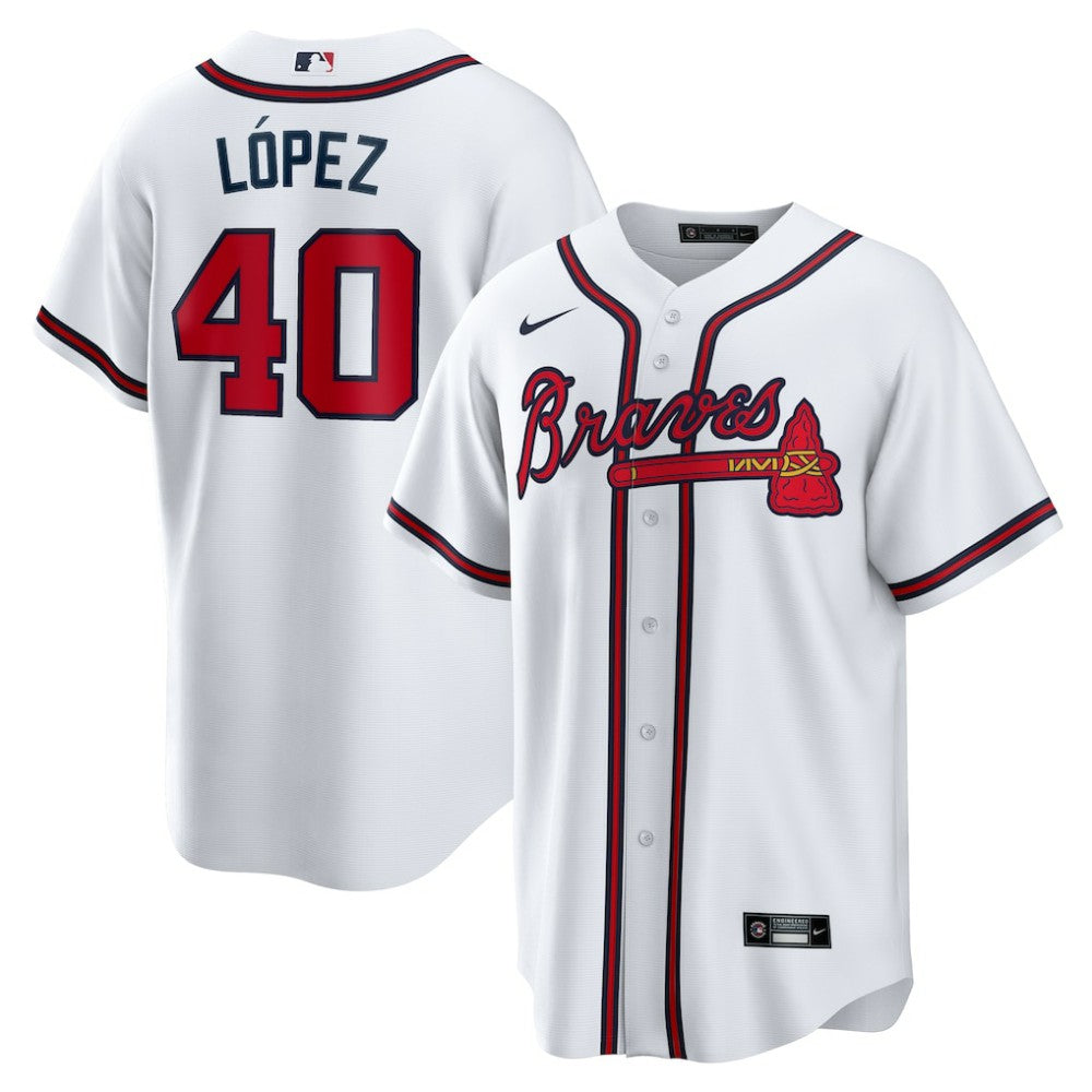 Reynaldo Lopez Atlanta Braves Home Replica Jersey White | Nike