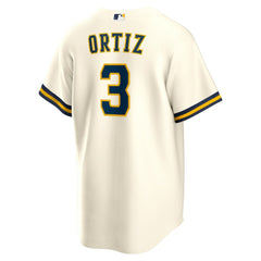 Joey Ortiz Milwaukee Brewers Home Replica Jersey - White