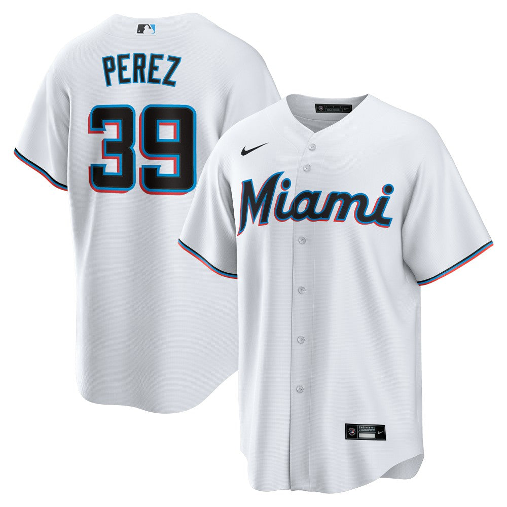 Eury Perez Miami Marlins Home Replica Jersey - White