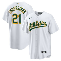Tyler Soderstrom Athletics Home Replica Jersey - White