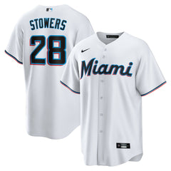 Kyle Stowers Miami Marlins Home Replica Jersey White | Nike