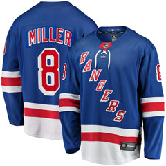 J.T. Miller New York Rangers Fanatics Home Breakaway Jersey Blue