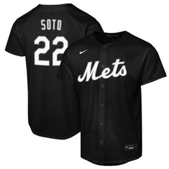 Juan Soto New York Mets Youth Replica Fashion Jersey Black | Nike