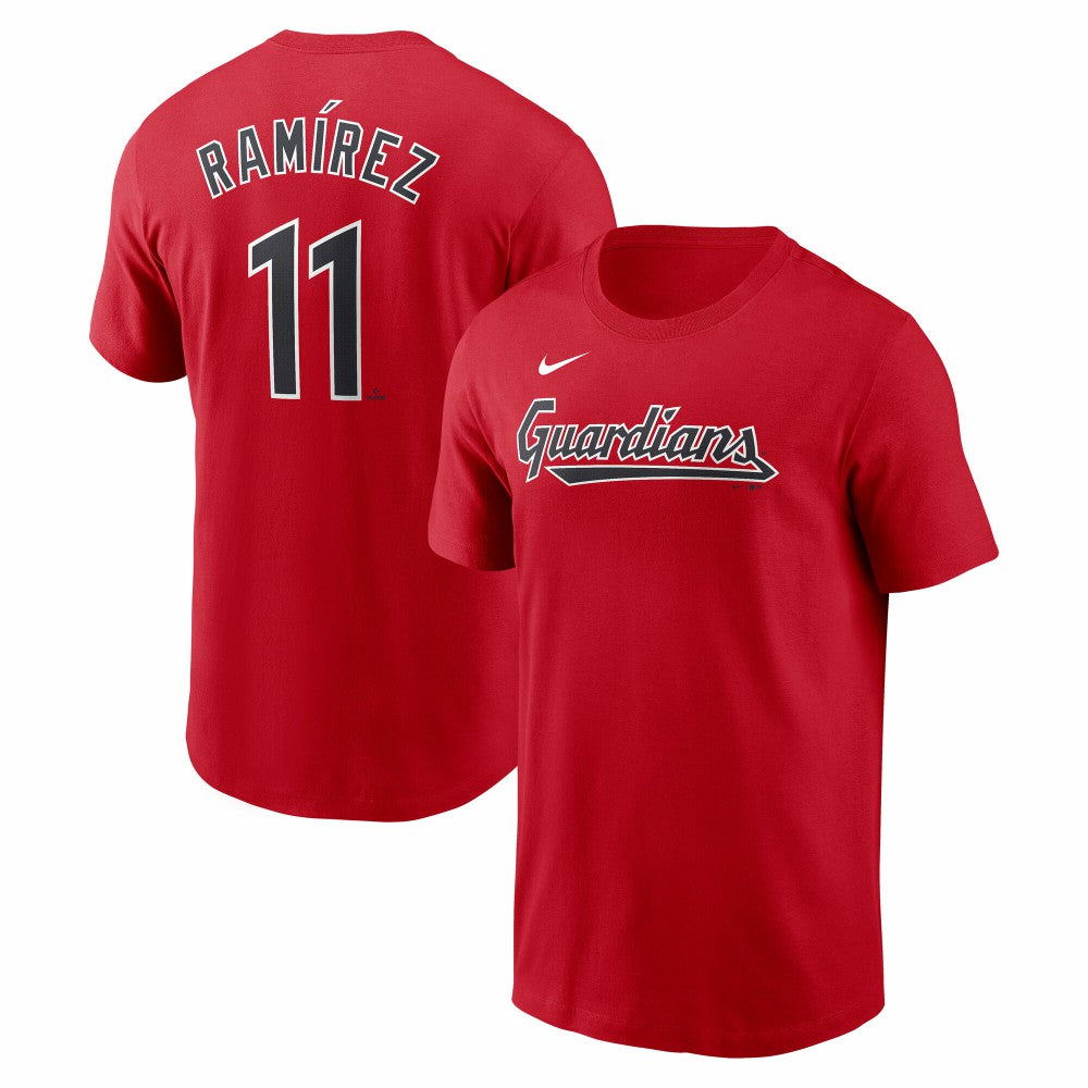 Jose Ramirez Cleveland Guardians Fuse Name & Number T-Shirt Red | Nike