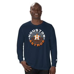 Houston Astros Starter Halftime Long Sleeve T-Shirt Navy