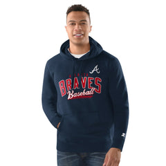 Atlanta Braves Starter Classic Pullover Hoodie Navy