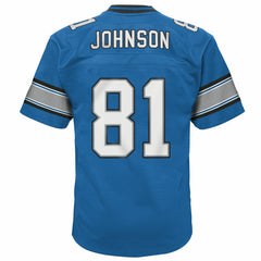 Calvin Johnson Detroit Lions Youth Legacy Replica Jersey - Blue discount