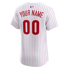 Philadelphia Phillies Home Elite Custom Jersey White | Nike
