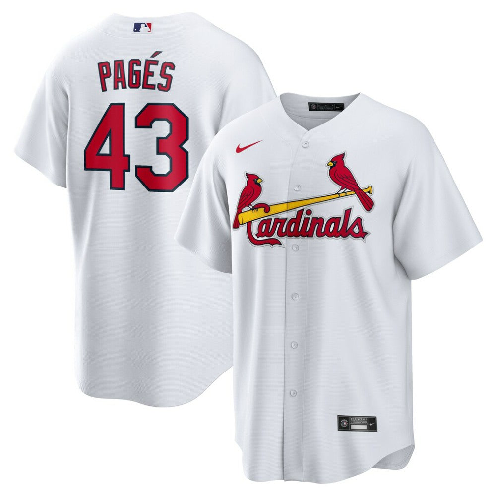 Pedro Pag¨¦s St. Louis Cardinals Home Replica Jersey - White