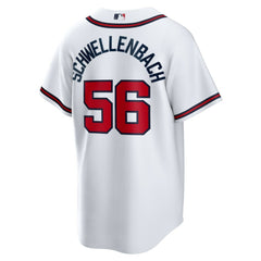 Spencer Schwellenbach Atlanta Braves Home Replica Jersey - White