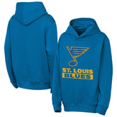 St. Louis Blues Outerstuff Youth Back to Basics Hoodie Blue