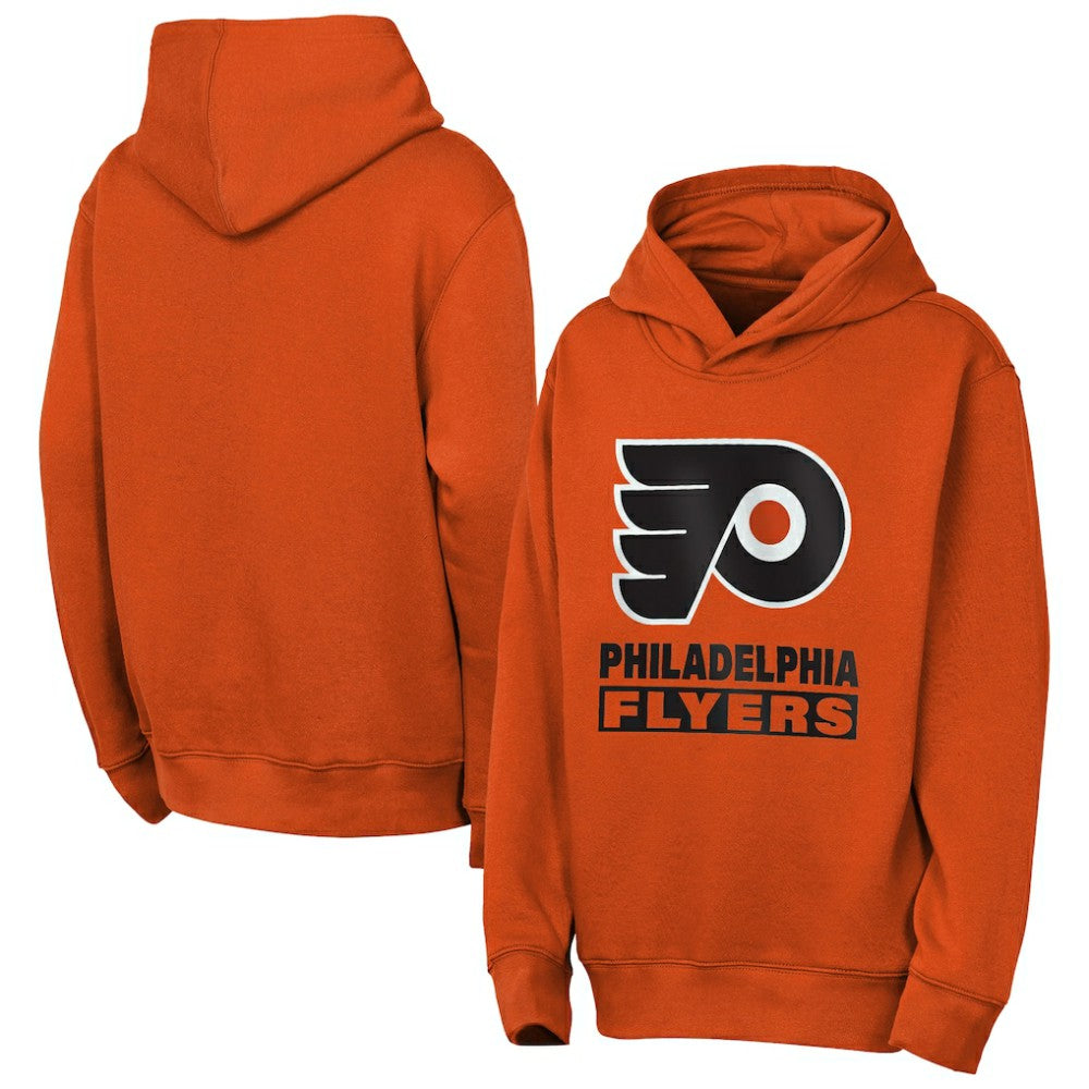 Philadelphia Flyers Outerstuff Youth Back to Basics Hoodie Classic Orange