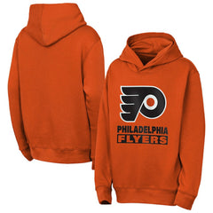 Philadelphia Flyers Outerstuff Youth Back to Basics Hoodie Classic Orange