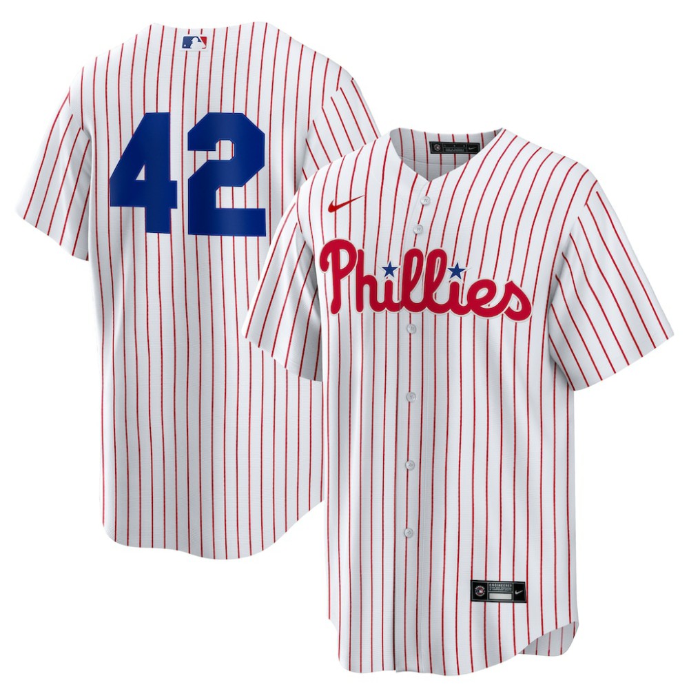 Philadelphia Phillies Home 2025 Jackie Robinson Day Replica Jersey - White