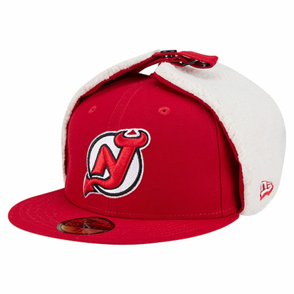 New Jersey Devils New Era Injection Dog Ear Classic Fitted Hat Red