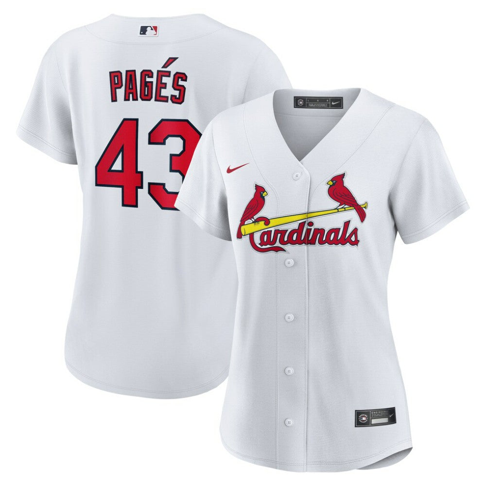 Pedro Pag¨¦s St. Louis Cardinals Women's Home Replica Jersey - White