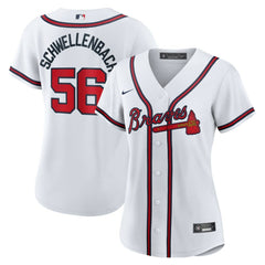Spencer Schwellenbach Atlanta Braves Women's Home Replica Jersey - White