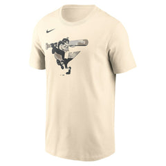 Baltimore Orioles Camo Logo T-Shirt Cream | Nike