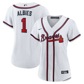 Ozzie Albies Atlanta Braves Women's Home Replica Jersey - White