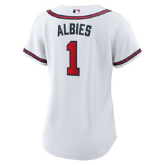 Ozzie Albies Atlanta Braves Women's Home Replica Jersey - White