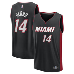 Tyler Herro Miami Heat Fast Break Replica Player Jersey - Black - Icon Edition