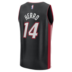Tyler Herro Miami Heat Fast Break Replica Player Jersey - Black - Icon Edition