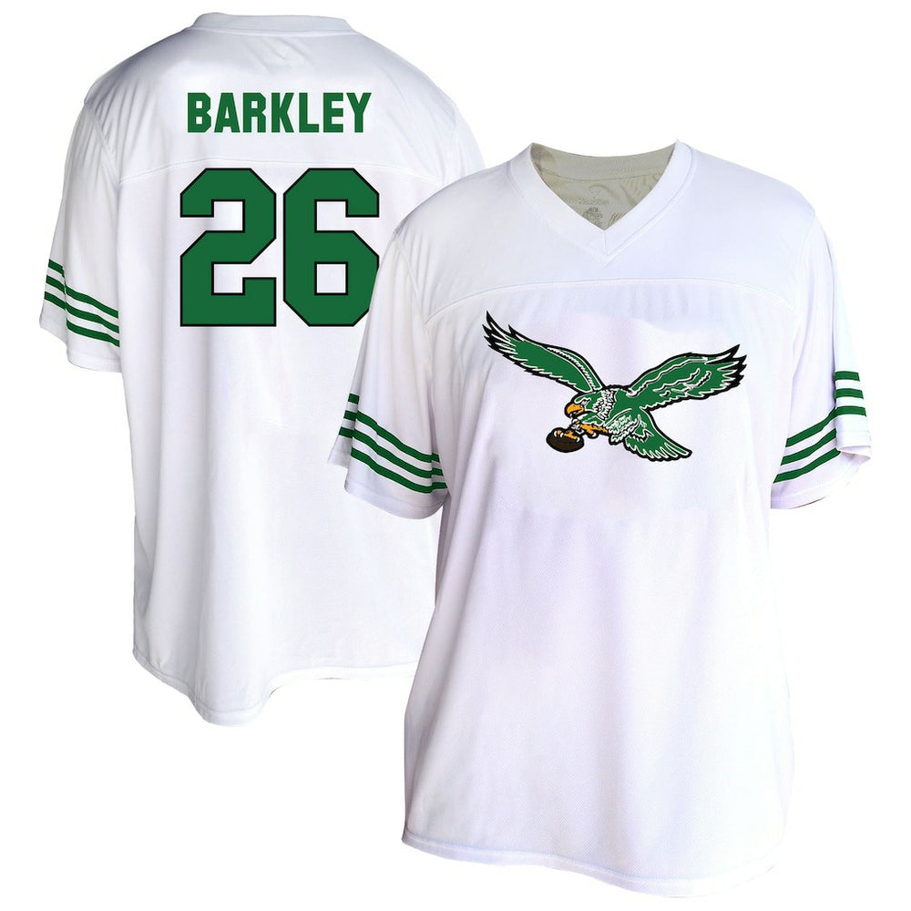 Saquon Barkley Philadelphia Eagles Women's Plus Size Fashion Jersey - White online