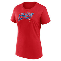 Philadelphia Phillies Women's Start To Finish T-Shirt Red
