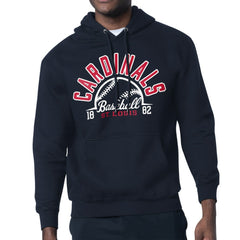 St. Louis Cardinals Starter Half Ball Team Graphic Pullover Hoodie Navy