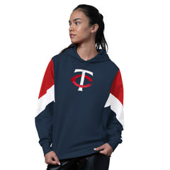 Minnesota Twins Starter Women's Scrimmage Pullover Hoodie Navy