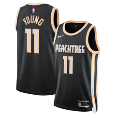 Trae Young Atlanta Hawks Unisex 2025/26 Swingman Jersey - Black - City Edition