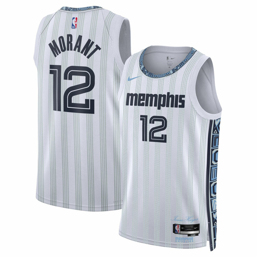 Ja Morant Memphis Grizzlies Unisex 2025/26 Swingman Jersey - White - City Edition