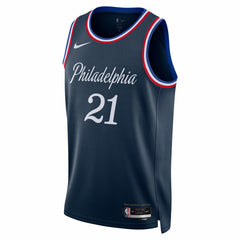 Joel Embiid Philadelphia 76ers Unisex 2025/26 Swingman Jersey - Navy - City Edition